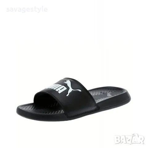 Джапанки PUMA Popcat Unisex Slides Black/White, снимка 2 - Сандали - 46589248