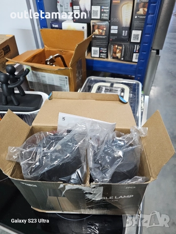 Акумулаторна настолна лампа, комплект от 2 броя, снимка 8 - Настолни лампи - 52664044