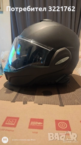 Модуларна каска Scorpion Exo tech + exo com, снимка 4 - Аксесоари и консумативи - 53282545