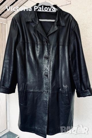 Луксозно пролетно яке/манто от мека агнешка кожа, снимка 9 - Якета - 53981857