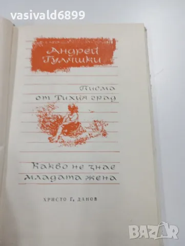 Андрей Гуляшки - Писма от тихия град , снимка 5 - Българска литература - 49367398