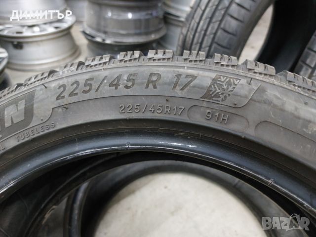 2 бр.зимни гуми Michelin 225 45 17 dot2719 цената е за брой!, снимка 5 - Гуми и джанти - 45252206