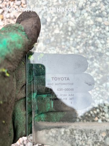 Странично стъкло Задно дясно за Тойота Ярис.2006-2011г, снимка 2 - Части - 45608164