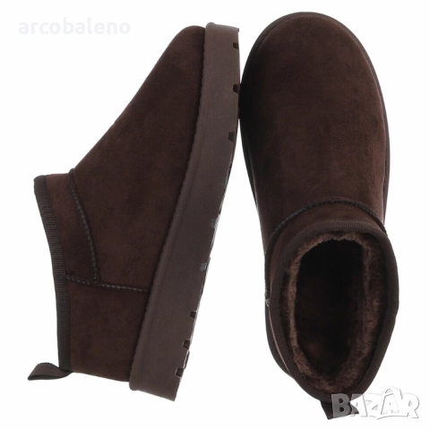 Дамски зимни боти до глезена, 4цвята , снимка 9 - Дамски боти - 52005156