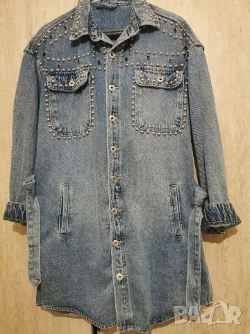 ново пролетно дънково манто