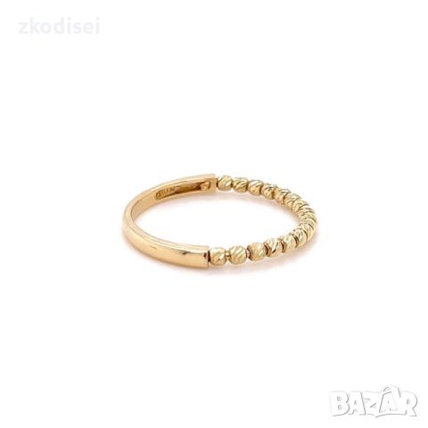 Златен дамски пръстен 1,35гр. размер:57 14кр. проба:585 модел:24276-1, снимка 3 - Пръстени - 46188761