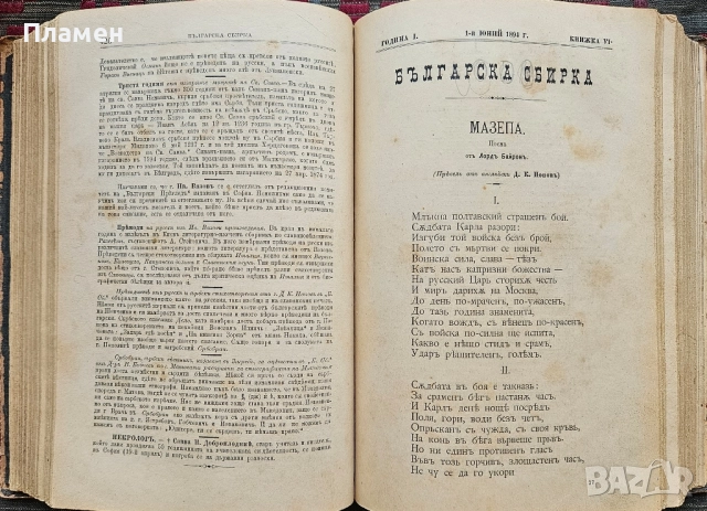 Българска сбирка. Год. 1: Кн. 1-12 / 1894, снимка 7 - Антикварни и старинни предмети - 51729902