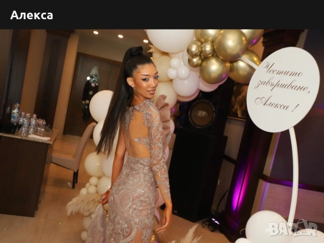 Продавам официална бална рокля Дидо Георгиев, снимка 3 - Рокли - 53926414