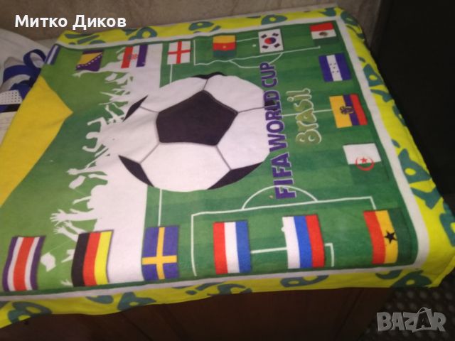 Плажна кърпа Световно първенство по футбол Бразилия 69х136см, снимка 4 - Футбол - 45608031