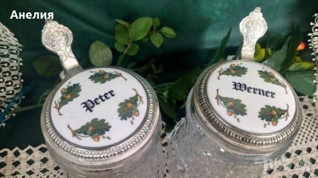 Халби за бира ( щайн) с имена, снимка 4 - Чаши - 52421529