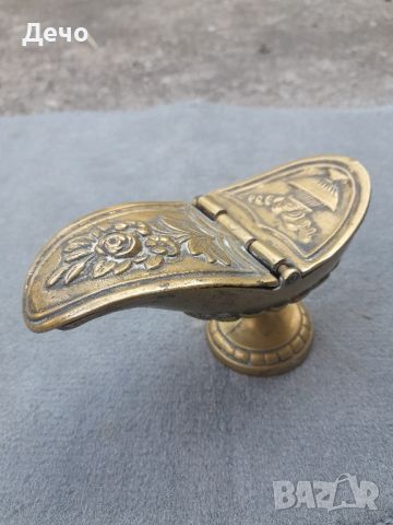 100+ годишно позлатено западноевропейско кандило кадило кандило за тамян , снимка 1 - Антикварни и старинни предмети - 46246485