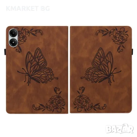 Xiaomi Redmi Pad Pro 12.1 Butterfly Flower Кожен Калъф и Протектор, снимка 10 - Калъфи, кейсове - 48097451