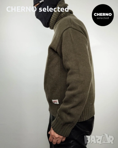 LEVI’S Red Tab мъжки вълнен пуловер с поло яка – размер XL – Отлично състояние, снимка 11 - Пуловери - 53405455