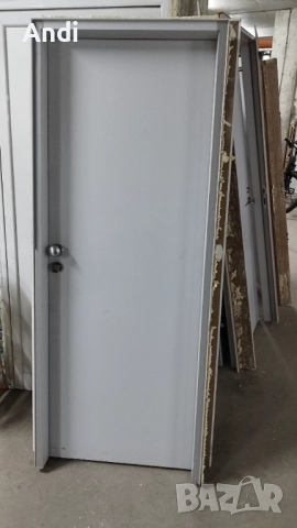 Врати интериорни сиви с каси  използвани 80/200см, снимка 3 - Интериорни врати - 52632681