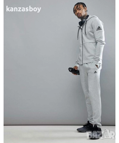adidas ID Stadium Hoodie Grey - страхотно мъжко горнище С, снимка 2 - Спортни дрехи, екипи - 52540333