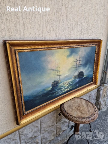 Топ Огромна уникална майсторска авторска картина масло върху платно , снимка 6 - Картини - 51190540