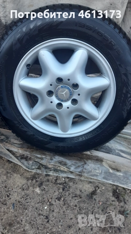Джанти 15' за Мерцедес с гуми Нокиан 195/65/15 Дот 06/24, снимка 2 - Гуми и джанти - 52776814