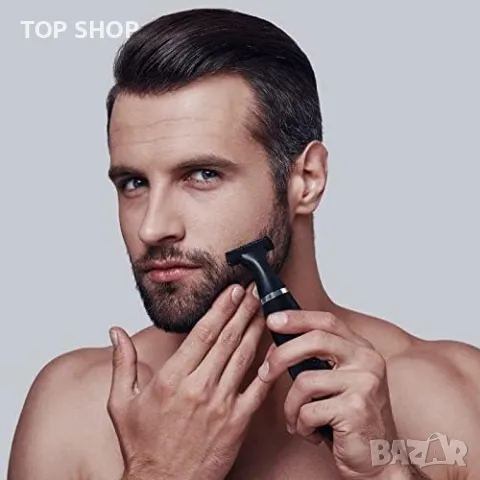 Нов Мъжки комплект за подстригване на брада тяло/Тример, снимка 2 - Друга електроника - 49732411