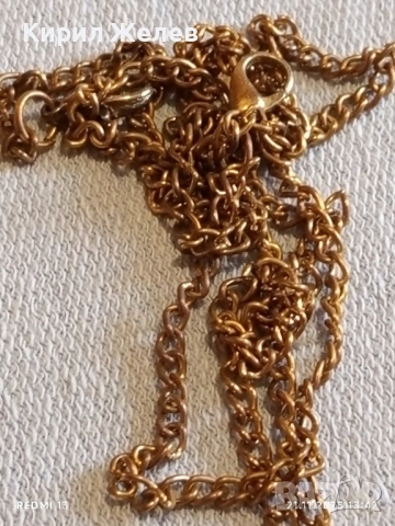 МЕТАЛНА ВЕРИЖКА с АЖУРЕН ДИЗАЙН с ВЕРИЖКА 42275, снимка 4 - Колиета, медальони, синджири - 52492419