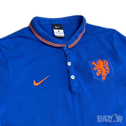 Оригинална мъжка тениска с яка Nike x Netherlands 🇳🇱 | L размер, снимка 4 - Тениски - 46475629
