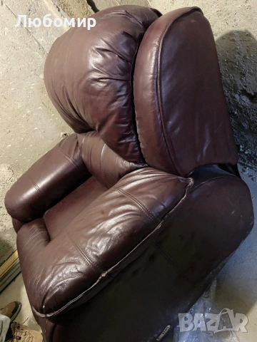 Релакс - фотьойл от естествена кожа, снимка 7 - Дивани и мека мебел - 52254747