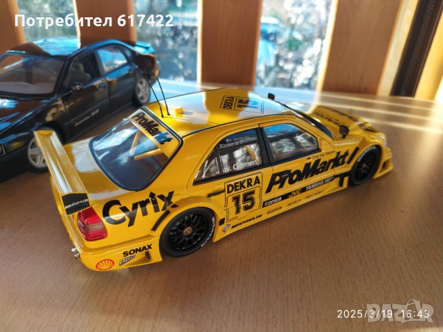 1:18 Метален модел на MERCEDES C-Klass DTM Team AMG - UT models / Minichamps, снимка 10 - Колекции - 53142144