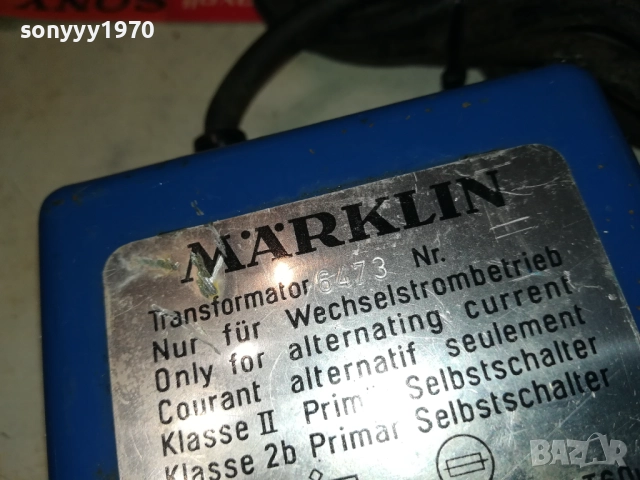 MARKLIN TRAFO 6473-MADE IN WESTERN GERMANY 1209251047, снимка 14 - Друга електроника - 51687864