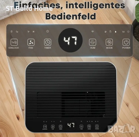 🌬️ ТОП ОФЕРТА! 20L Обезвлажнител + Въздухопречиствател с Wi-Fi | Тиха работа | Сушене на дрехи | 🌬️, снимка 16 - Влагоабсорбатори и влагоуловители - 53638429