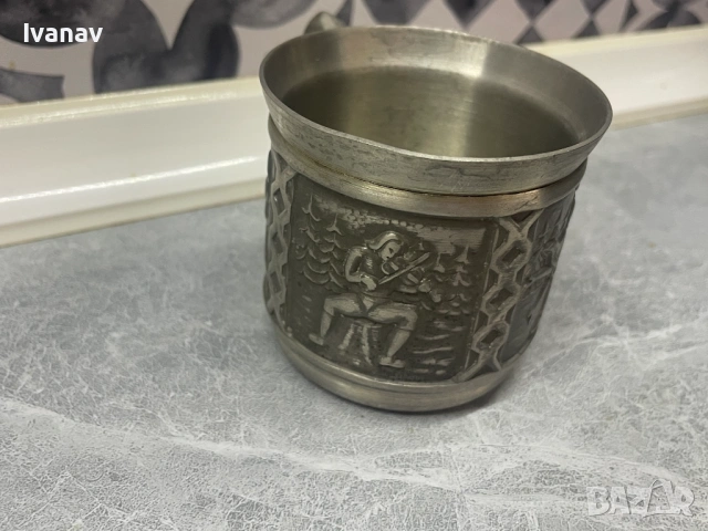 Винтидж калаена чаша ITB Norway Tinn, снимка 2 - Антикварни и старинни предмети - 54159005