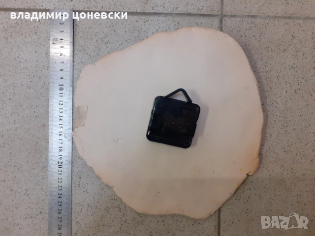 Ръчно изработен керамичен часовник,работи, снимка 2 - Декорация за дома - 52730337