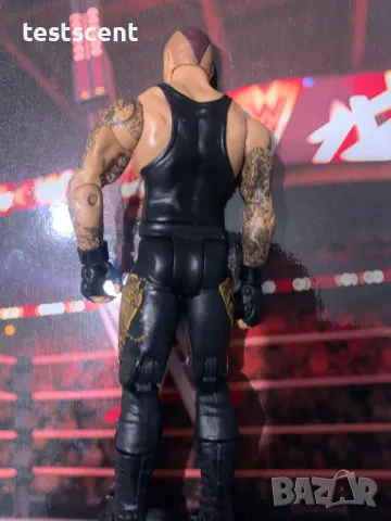 Екшън фигура WWE The Undertaker Гробаря basic series играчка Mattel short hair, снимка 7 - Колекции - 48504082