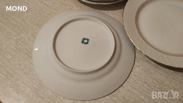 Български процелан - комплект чинии, снимка 12 - Чинии - 52866145