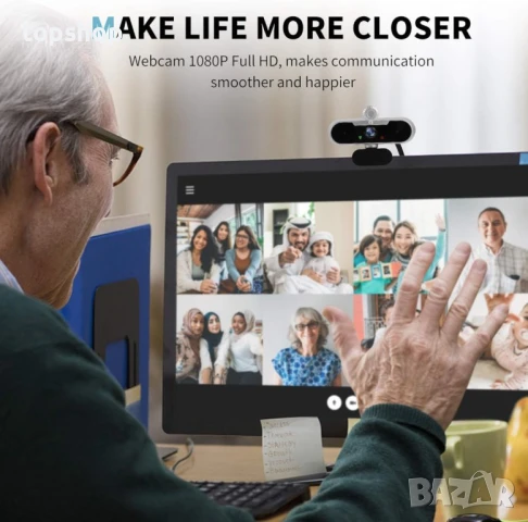 Неразопакована камера ARVIEMI 2021 1080P Full HD с 2 микрофона и трипод, снимка 8 - Камери - 50529219