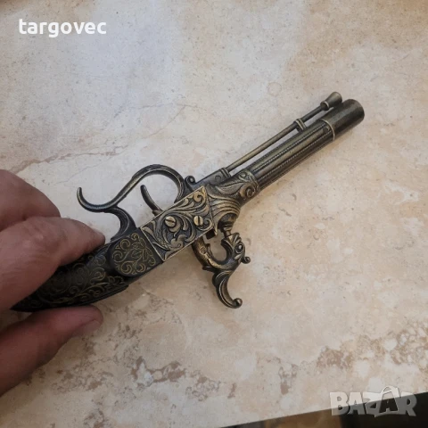 идеален подарък реплика на капсулен пищов пиратски пищов, снимка 3 - Антикварни и старинни предмети - 50559683