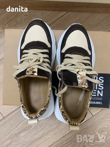 Bianki нови, естествена кожа обувки, снимка 7 - Маратонки - 53654490