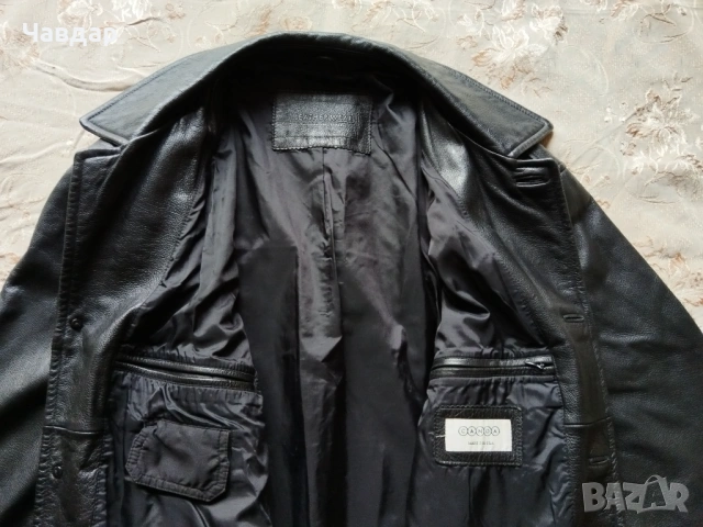 Мъжко кожено яке CANDA - размер XL/XXL, снимка 5 - Якета - 53488970