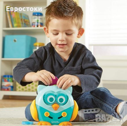 Детска играчка за фина моторика Сова - Learning Resources Hoot the Fine Motor Owl, снимка 4 - Образователни игри - 45919791