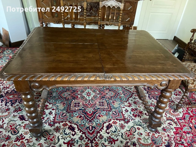 Шкаф  бюфет старинен, антикварен, дъбов, Дърворезба , снимка 9 - Бюфети - 38801036