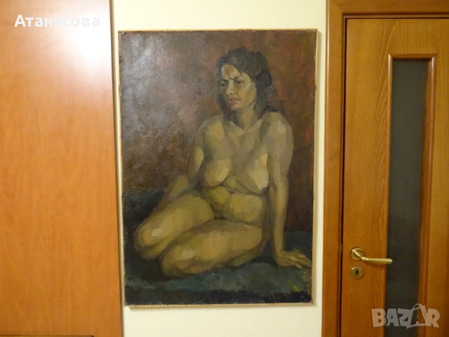 Авторска картина модел "Голо тяло" масло 70-те г