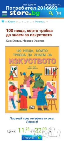 100 неща които трябва да знаем за изкуството.