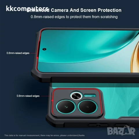 Realme 14 5G / 14T 5G XUNDD Силиконов Калъф TPU+Acrylic и Протектор, снимка 4 - Калъфи, кейсове - 50652771