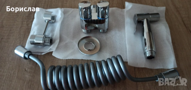 Хигиенен душ - ХРОМ,ТИТАН и ЧЕРЕН, снимка 3 - Душове - 53854000