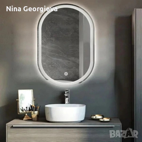 Елегантно LED огледало, снимка 5 - Огледала - 53858032