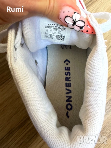 Оригинални високи бели кецове Converse ! 39 н, снимка 9 - Кецове - 52188287