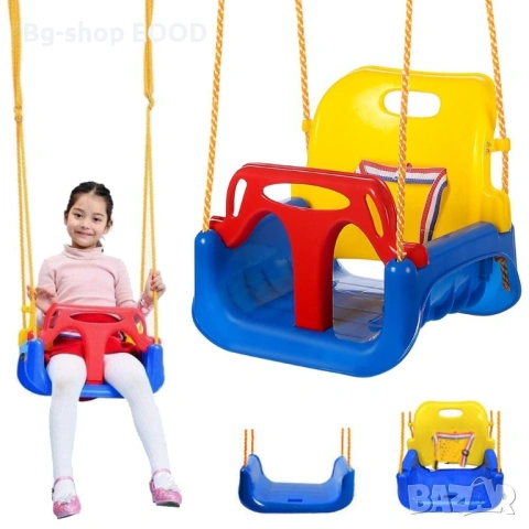 Детска люлка Promerco 3+ години, 3в1 дизайн, За вътрешна/външна употреба, снимка 5 - Детски люлки - 53792718