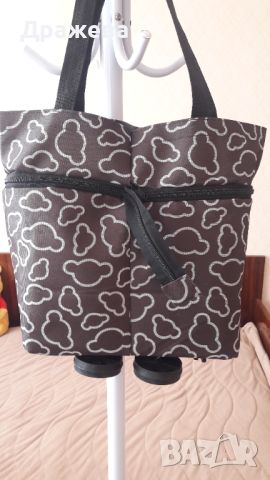 Сгъваема пазарска чанта  с колелца-нова, снимка 2 - Чанти - 45880927