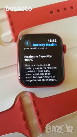 Apple Watch 6 44mm. GPS+Cellular 100% BH, снимка 3 - Смарт гривни - 51318325