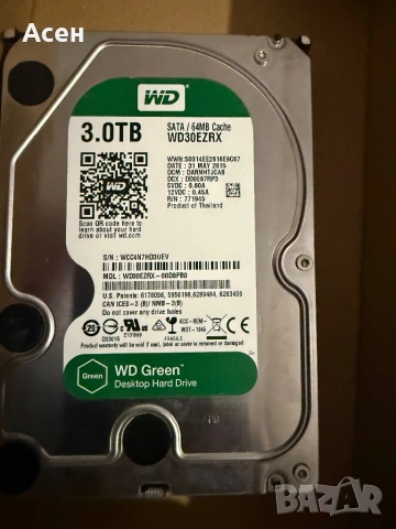  Продавам Хард Western Digital WD30EZRX 3TB SATA, снимка 2 - Твърди дискове - 53146391
