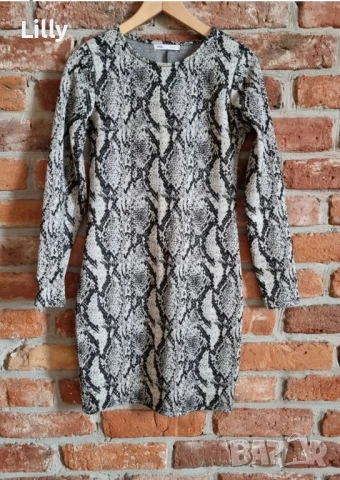 Рокля змийски принт, снимка 5 - Рокли - 39080865