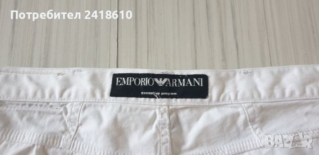 Emporio Armani Stretch Cotton Short Mens Size 34 НОВО! ОРИГИНАЛ! Мъжки Къси Дънкови Панталони!, снимка 16 - Къси панталони - 45573270